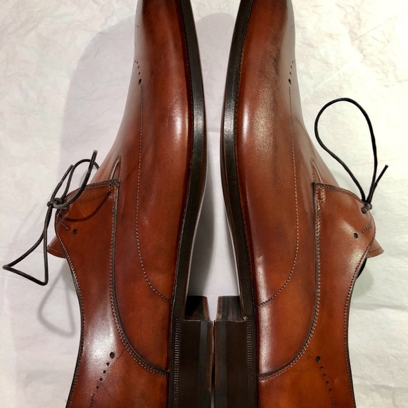 SANTONI MEN’S DERBY LACE UP SHOES SIZE: 11.5 - Picture 8 of 12